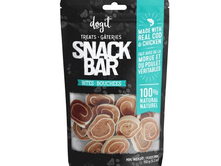 Bouchées de morue et poulet Snack Bar Dogit, 150 g (5,2 oz) For Sale