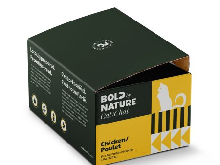 Nourriture crue pour chat Bold By Nature - Poulet Sale