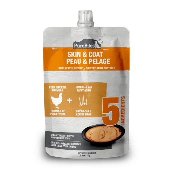 PureBites Peau et pelage – nourriture en sachet pour chiens For Discount