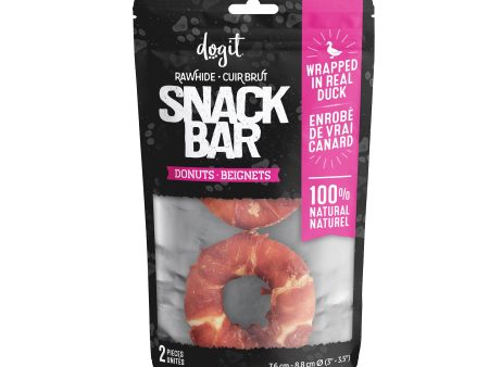 Beignets de cuir brut enrobés de canard Snack Bar Dogit For Discount