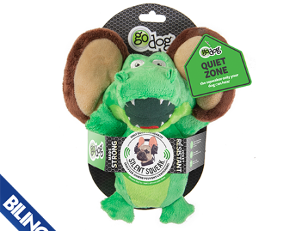 Jouet Go Dog à couinement silencieux, peluche alligator Online Hot Sale