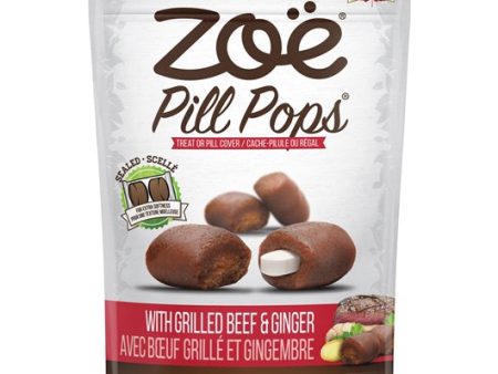 Bouchées pour comprimés Zoë Pill Pops, Bœuf grillé avec gingembre, 100 g (3,5 oz) Discount