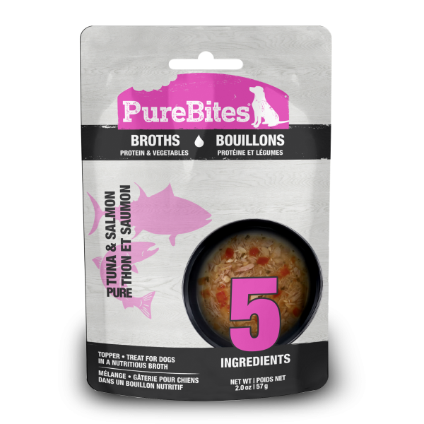 Purebites - Gâteries pour chien thon et saumon dans le bouillon Supply