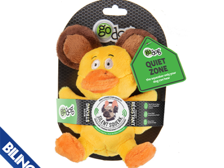 Jouet Go Dog à couinement silencieux, peluche canard ours Supply