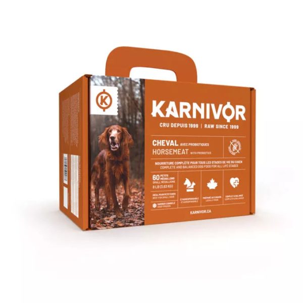 Nourriture crue pour chien Karnivor - Cheval Hot on Sale