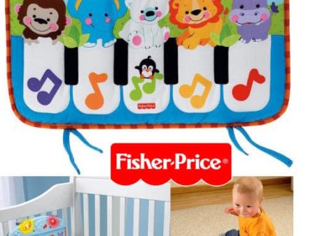 FISHER-PRICE  Piano Kick N Play: musical rewards, dancing lights and adorable animal friends from around the planet - P5334 Sale