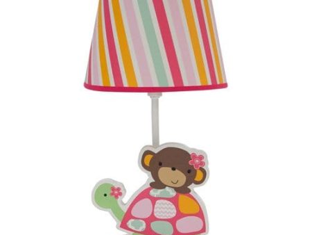 The Bedtime Originals Lambs & Ivy Jungle Sweeties Lamp, With a fantastic striped lampshade, this light can add a fun touch to most spaces - 222024B For Discount