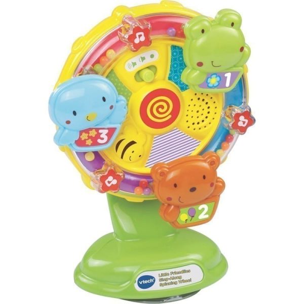 V-TECH  Sing Along Spinning Wheel: 3 press animal buttons teaching animal name, their sound and a playful song - 165903 Supply