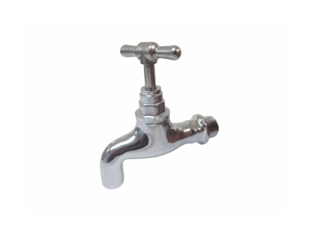 Aquarius Tap Bib Heavy 1 2 , Chrome, Continuous Turning, Durable - CHIB123 Online Hot Sale