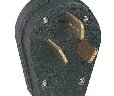 Black, 30 50A, 125 250V, 3 Pin, Male Plug - 80BK Online Sale