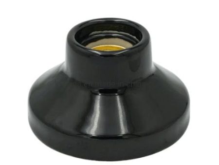 Single Black 30A Lampholder Screw In - 547BK Supply