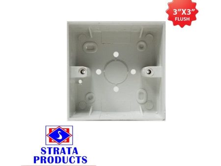 Strata Flush Box: 3  x 3 , Quick and easy installation - AIJ4001 Supply