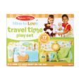 MELISSA & DOUG Mine To Love Playset Travel Time: 17-piece play set gives kids everything they need to pack up and take their favorite baby dolls and stuffed animals on the go - 31707 Hot on Sale